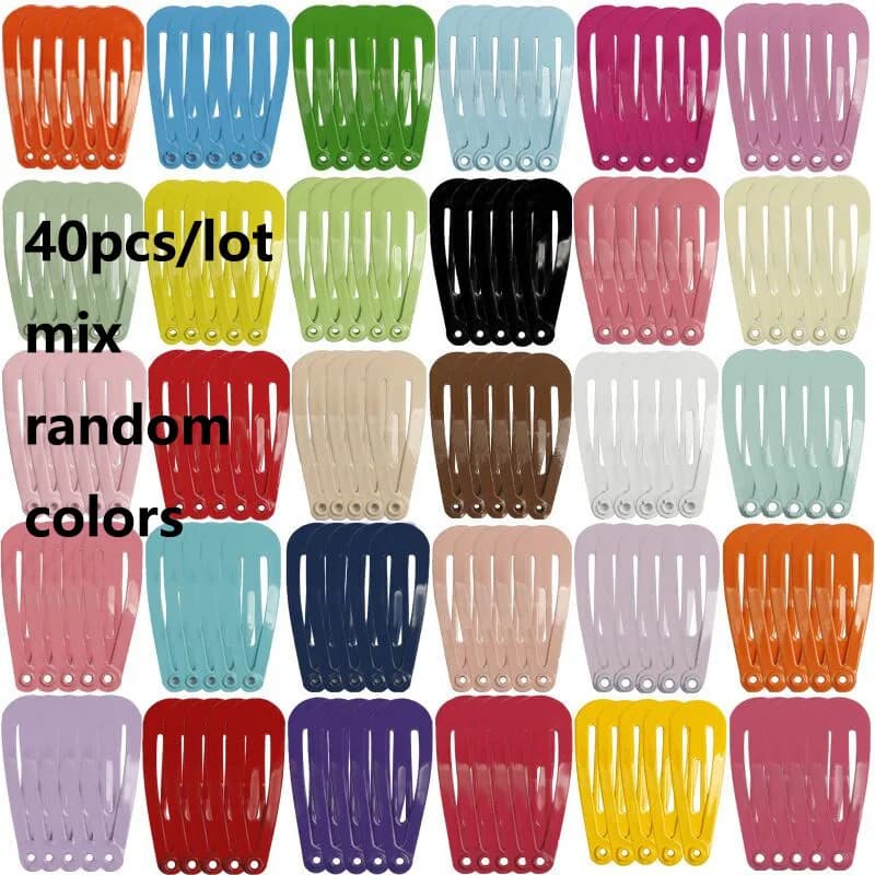 pinces à cheveux multicolores