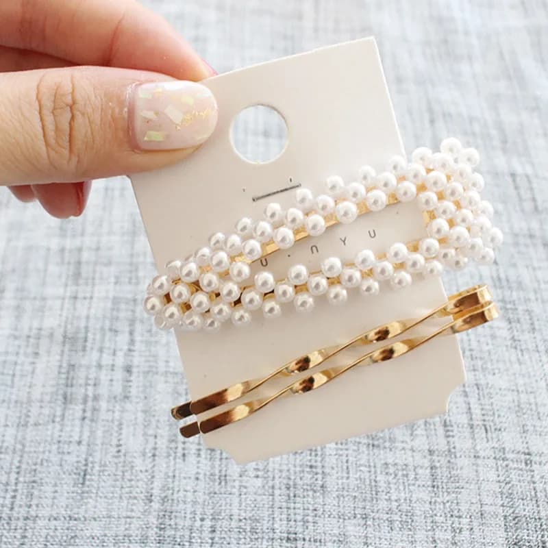 barrettes dorées